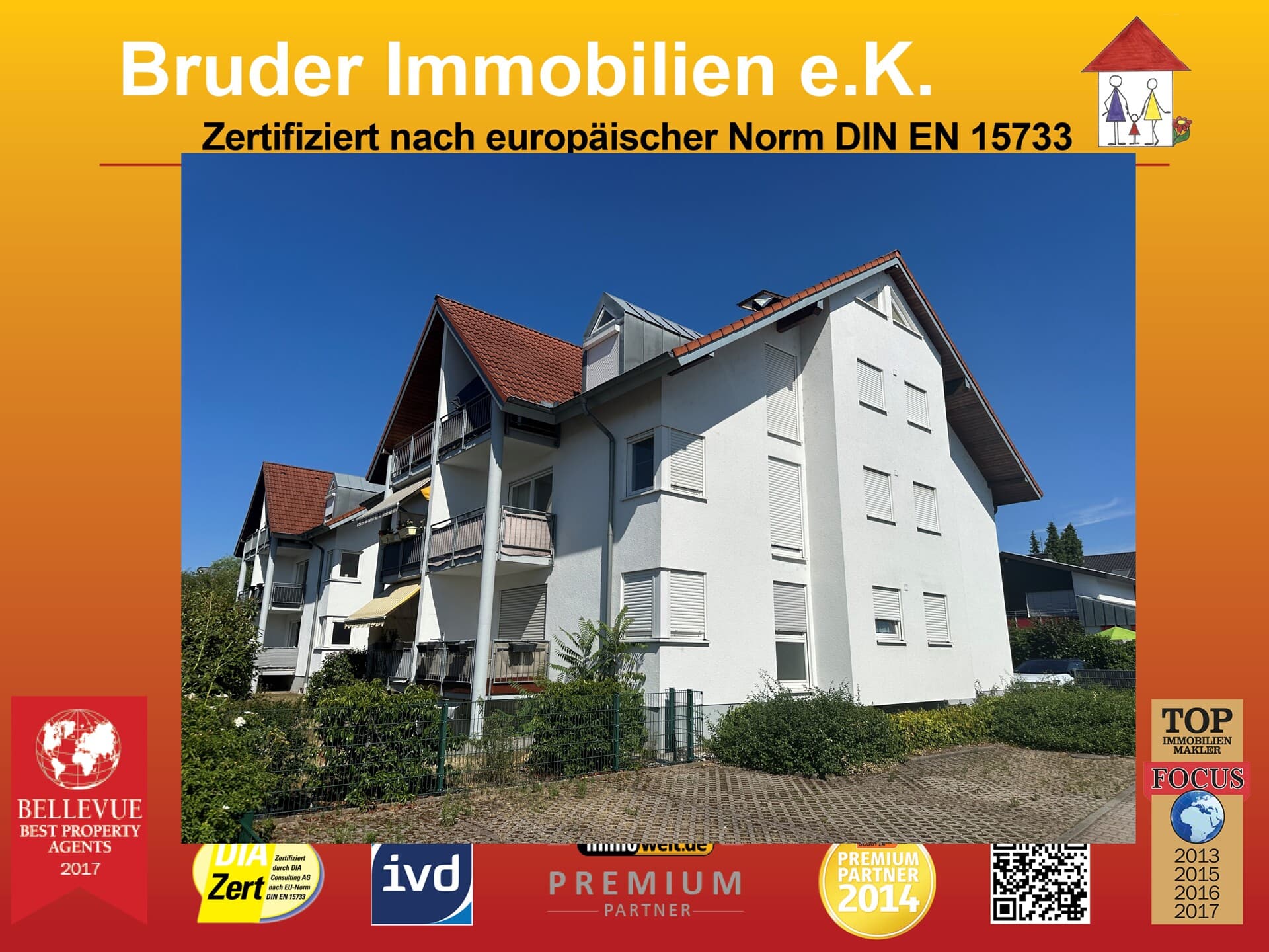 Walldorf, 2,5 ZKB, sehr helle Souterrain-Whg, Terrasse, 2 StPl, Lucas-Cranach 37 FREI, keine K-Prov