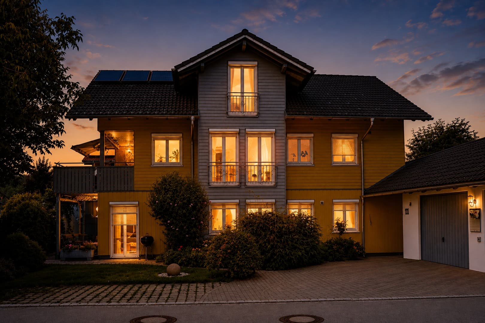 KfW60 Holzhaus mit zwei Wohneinheiten in Isny / Großholzleute, EG barrierefrei, VB