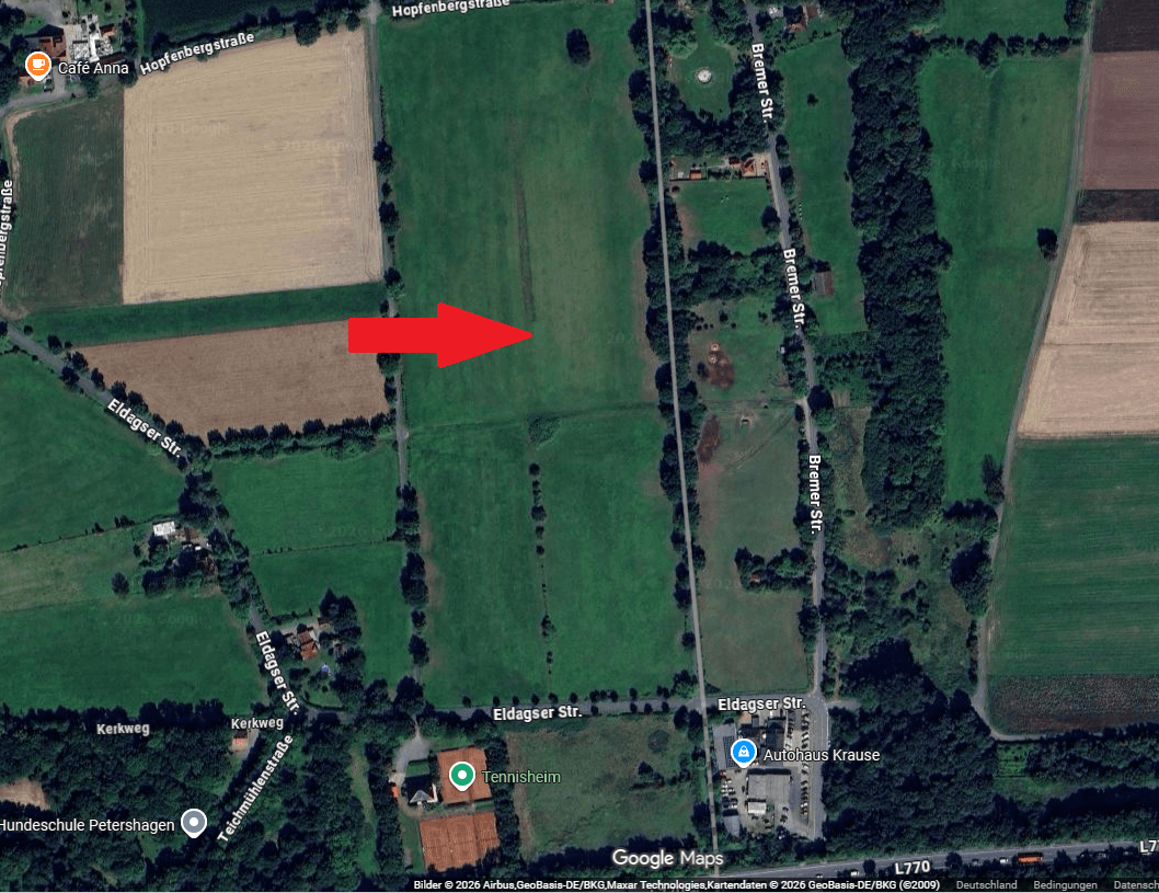 Acker- und Grünland in Petershagen, Ruschloh, Minden-Lübbecke