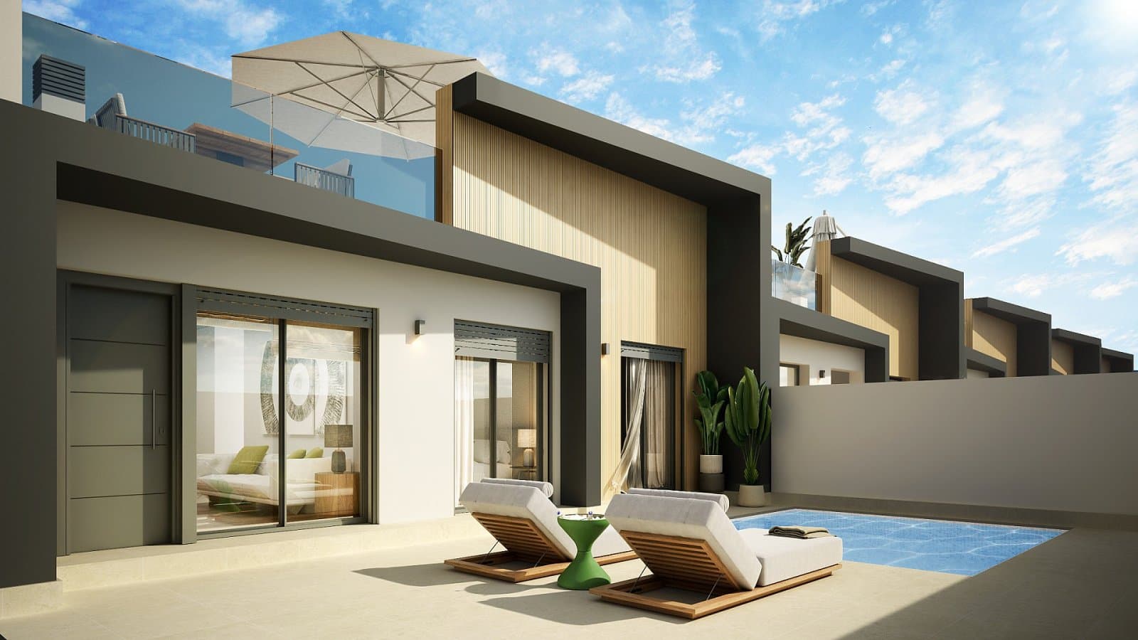 Moderne Villa mit Pool & eigenem Grundstück