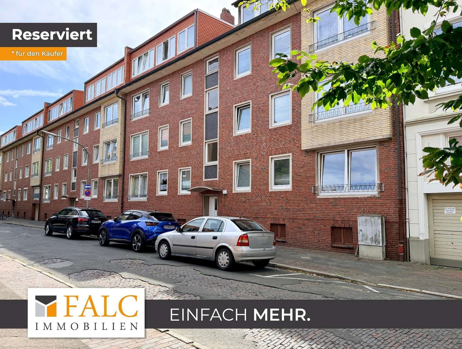 Reserviert! Solide Kapitalanlage in Wilhelmshaven – vermietete 3-Zimmer-Wohnung