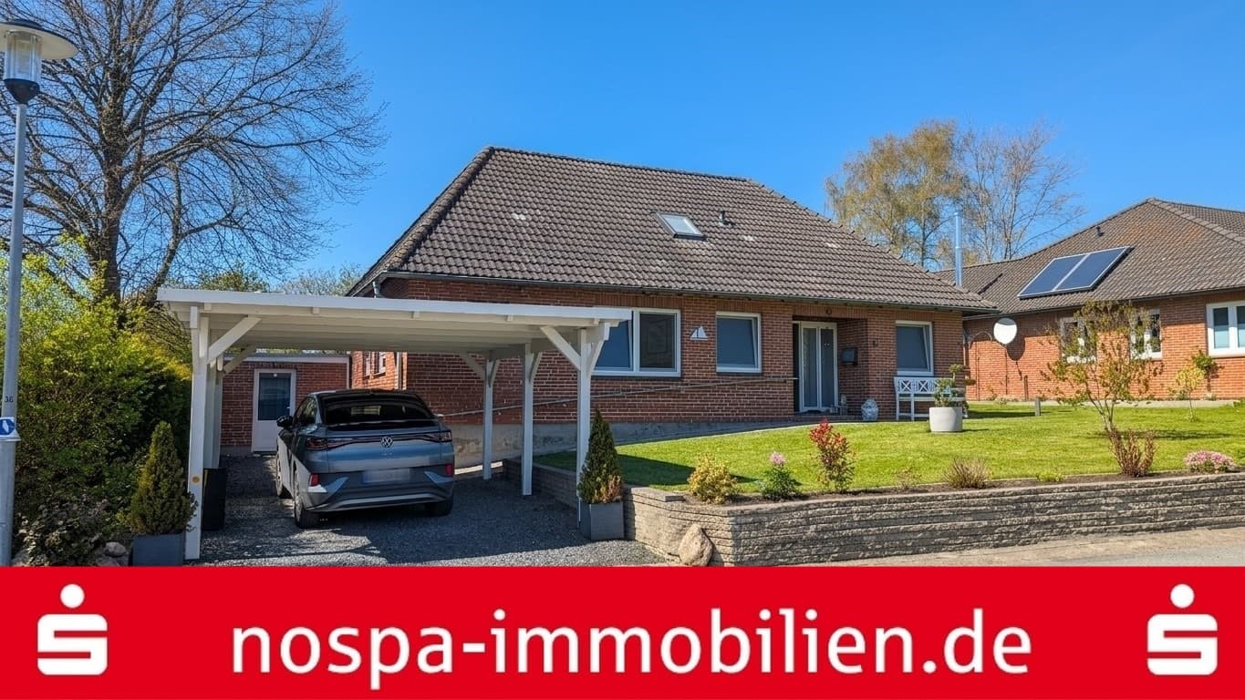 Gepflegter Bungalow mit Carport auf einem gepflegten Grundstück in Rabel