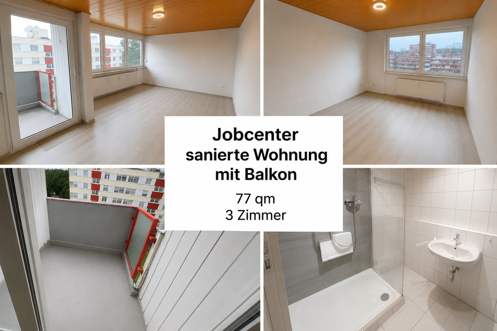 Jobcenter – جوب سنتر – Джобцентер – deine neue Wohnung ist fertig!