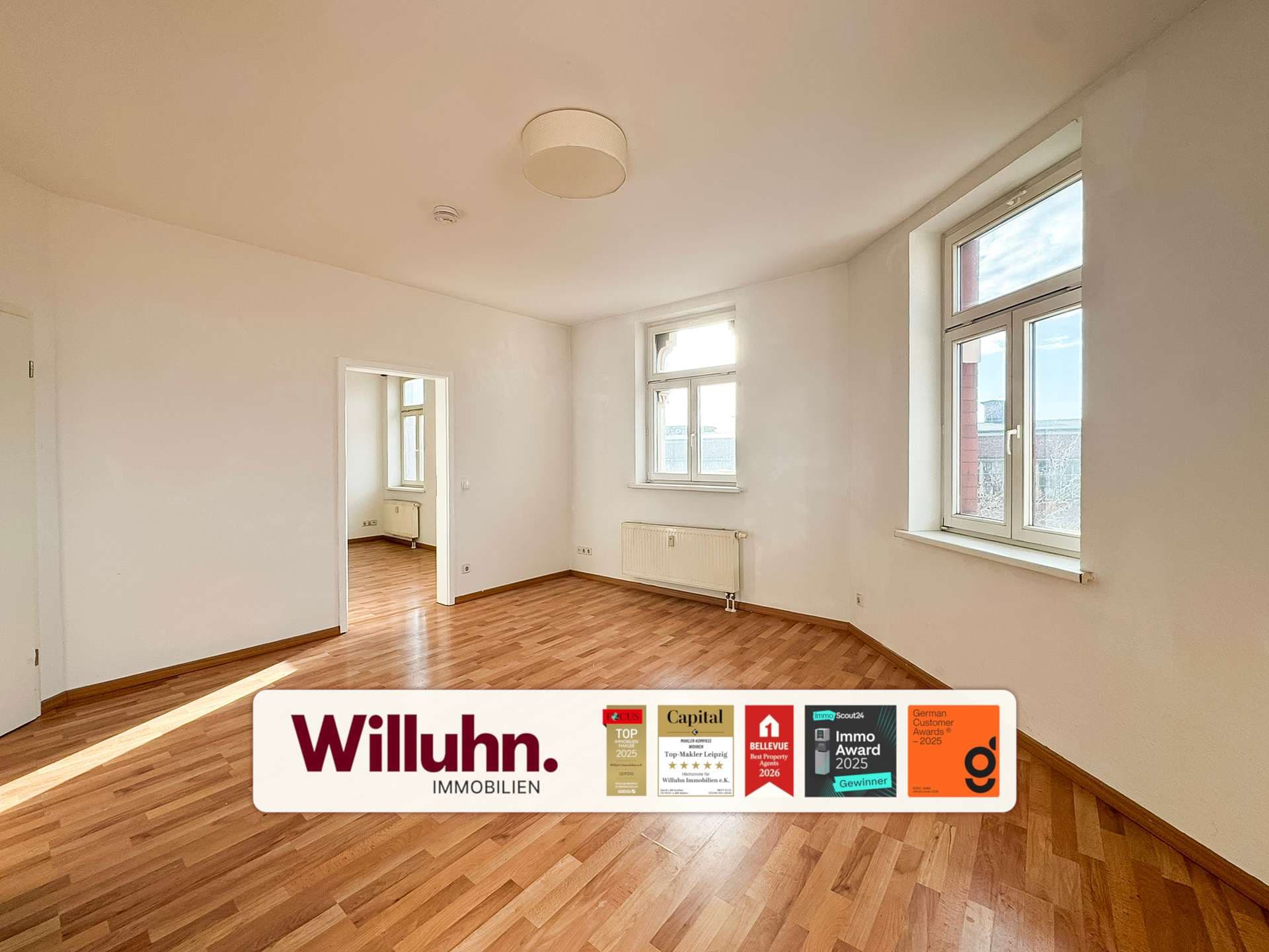*sofort einziehen* 2-Zimmer Wohnung am Karl-Heine-Kanal I Badewanne I Keller