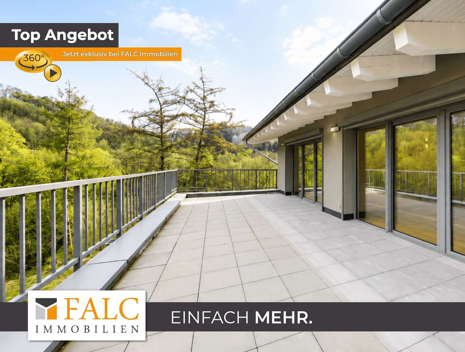 Definition von Ruhe: 208 m² Penthouse, 68 m² Terrasse & 4 Zimmer