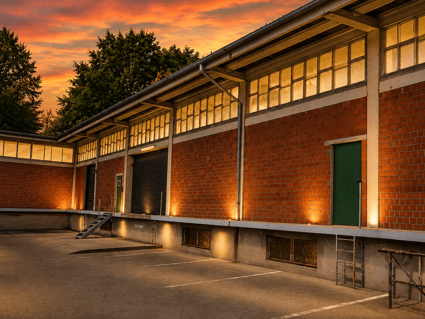 Halle 500m² mit Rampe auf der Gladbacher Str. in Krefeld
