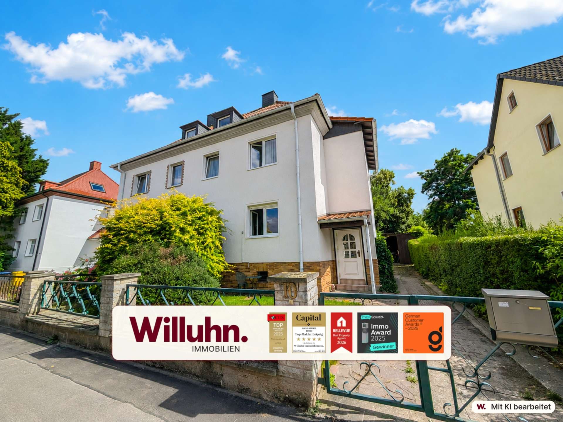 Charmante DHH mit ruhigem Garten, Terrasse und Garage | Gäste-WC | Vollunterkellert