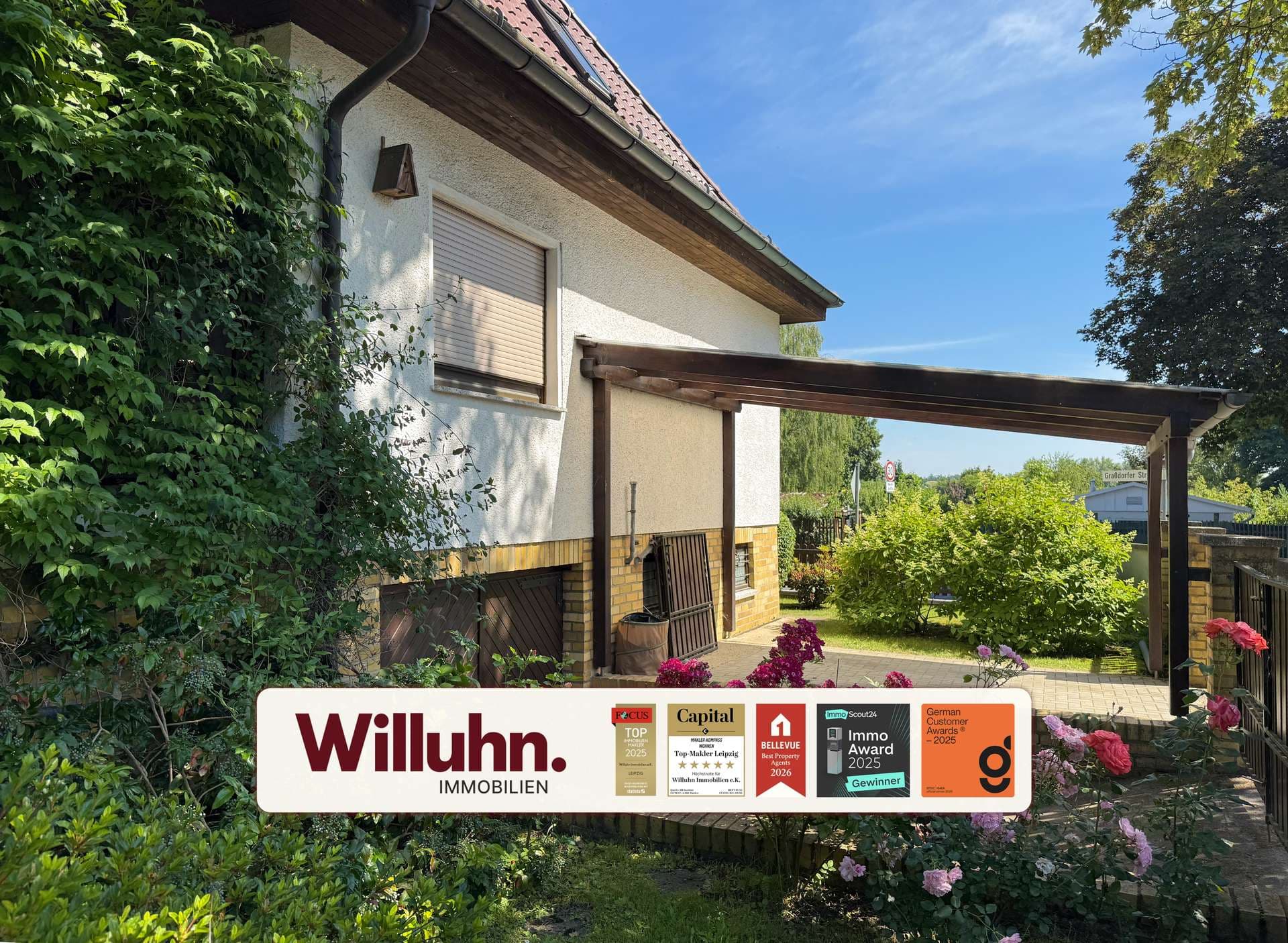 Bezugsfrei | gepflegter Garten | 2 Bäder | Einbauküche | Garage | Carport