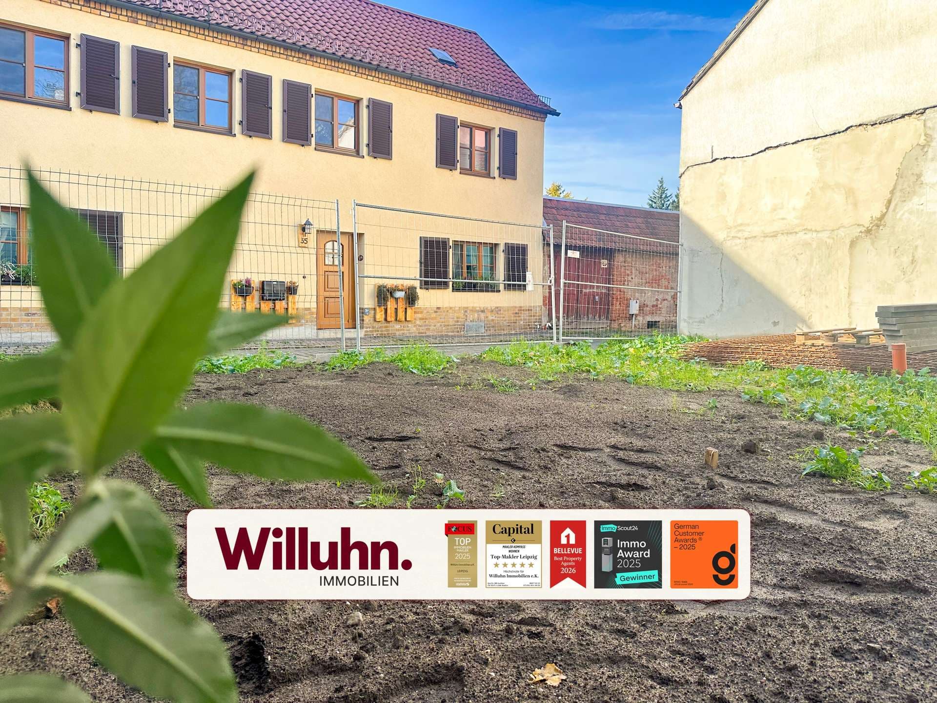 Grundstück mit Baugenehmigung | Garten | Außenstellplatz | Kurze Wege nach Leipzig