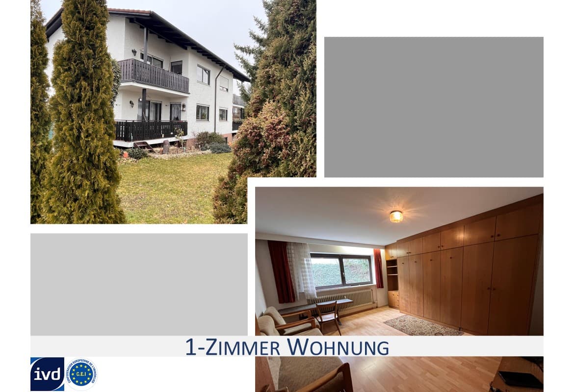 1-ZIMMER WOHNUNG MIT PKW-STELLPLATZ IN BEVORZUGTER WOHNLAGE VON POCKING