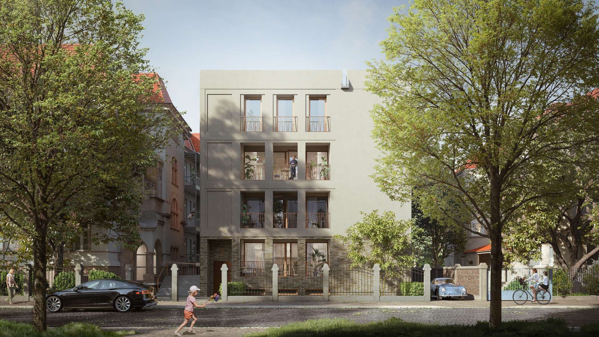 Stilvoller Neubau mit nur 7 WE - Verkauf Eigentumswohnung mit 3 Zi + großer Loggia in Eutritzsch
