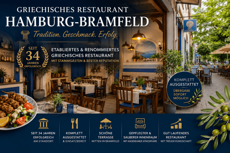 Restaurant mit 34 Jahren Tradition in Hamburg-Bramfeld!
