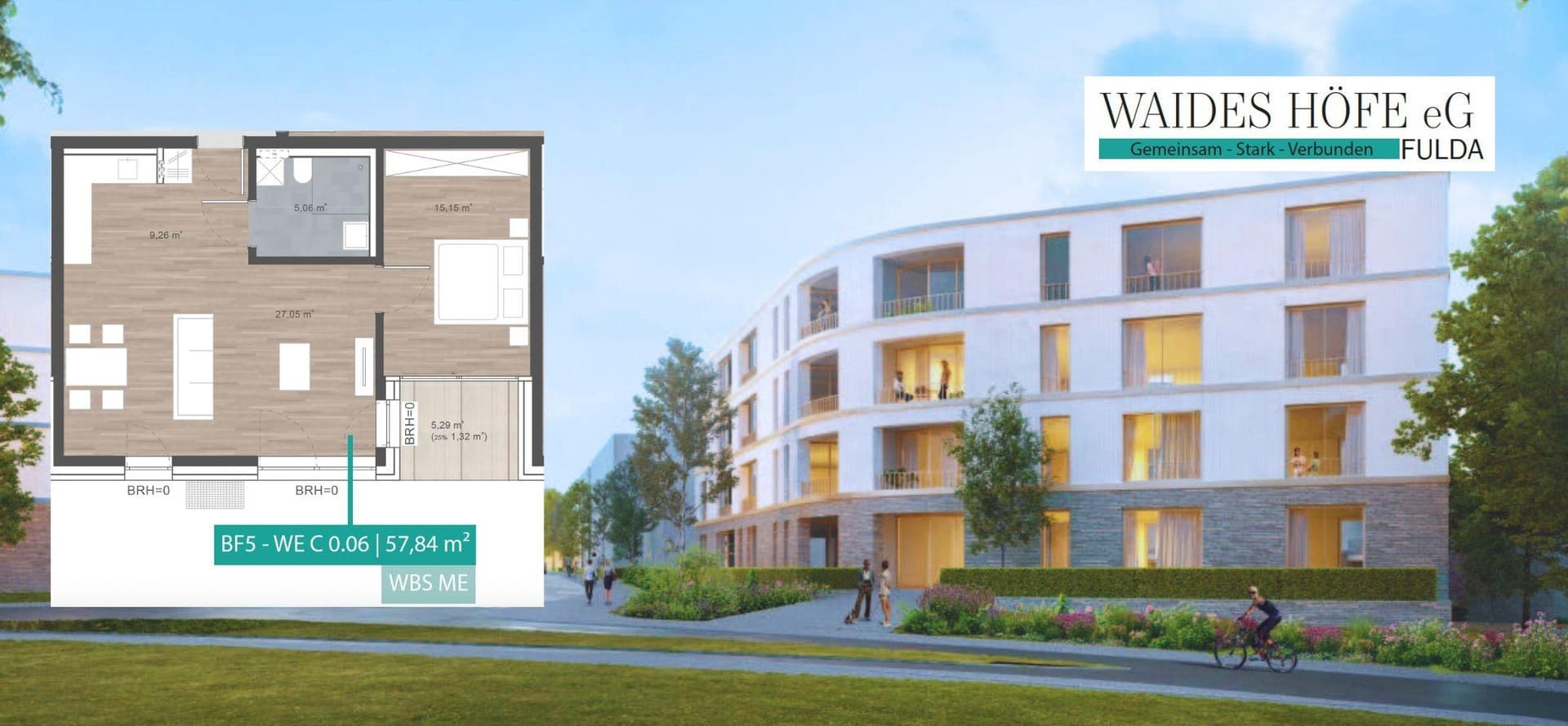2-Zimmer-Wohnung - im wunderschönen Neubaugebiet Waidesgrund