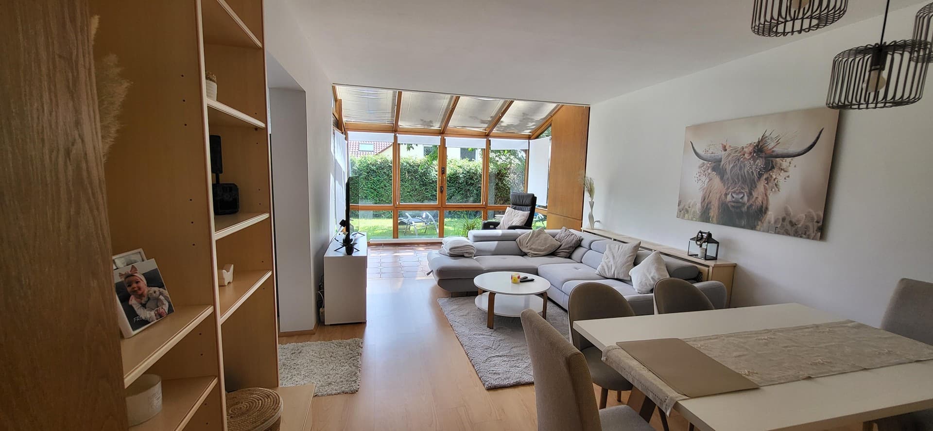 3 Zimmer Wohnung, Einbauküche, 2 Terrassen, Wintergarten+Garten, ruhige Lage Pforzheim Nordstadt
