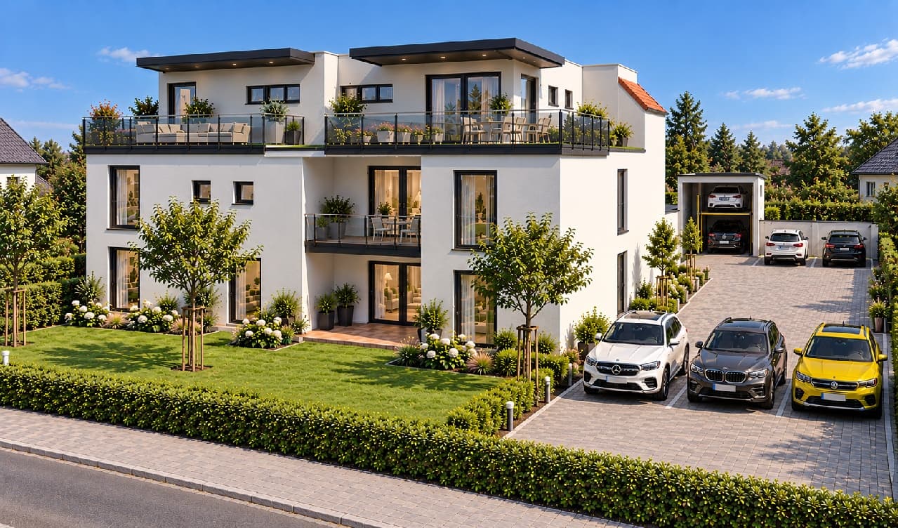 Neubau ETW mit Aufzug als KFW 40 und QNG-Sonderabschrift