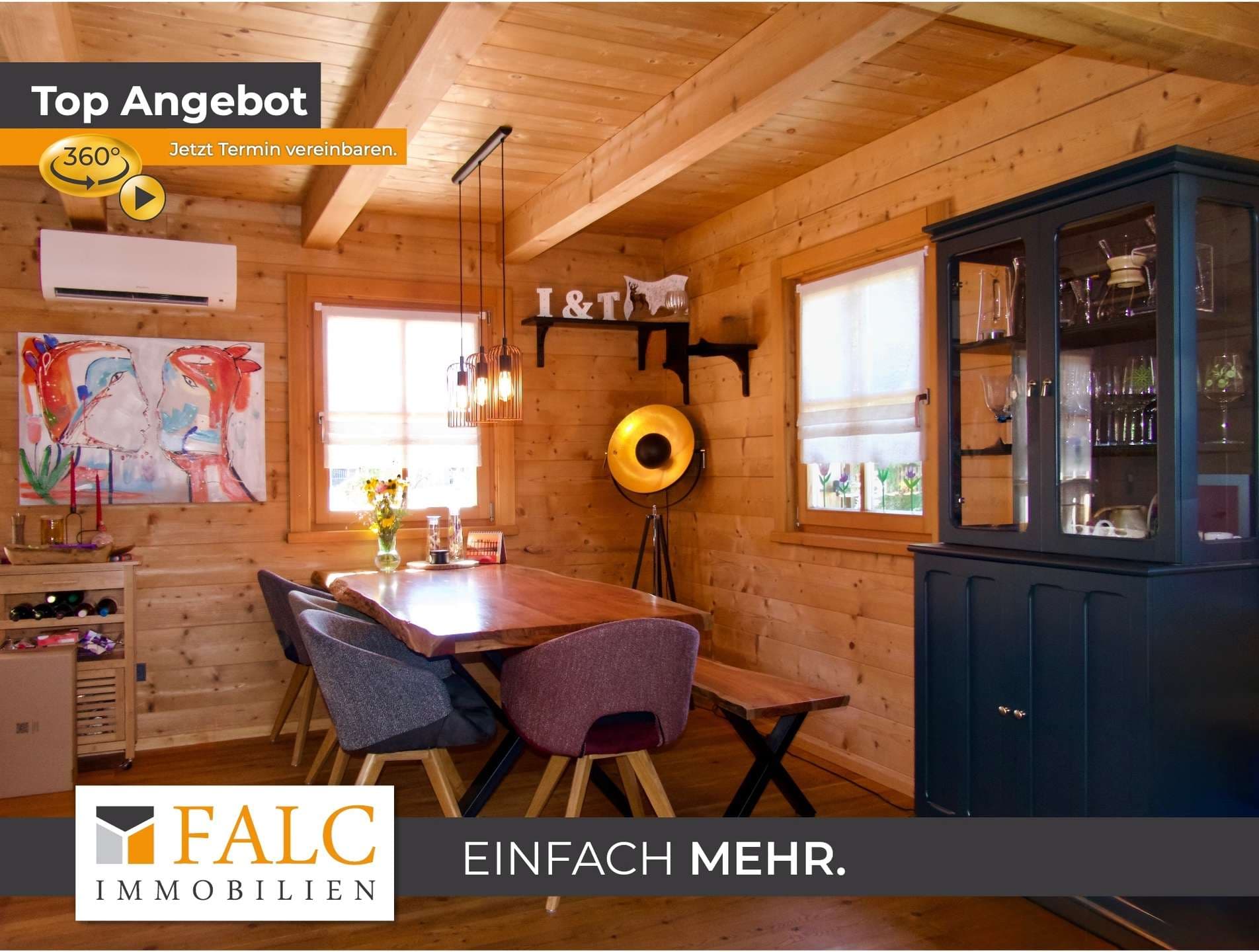 Einfach Mehr: Ökologisches Natur-Holzmassivhaus, EBK, PV-Anlage, Solarthermie, Werkstatt-Garage etc.