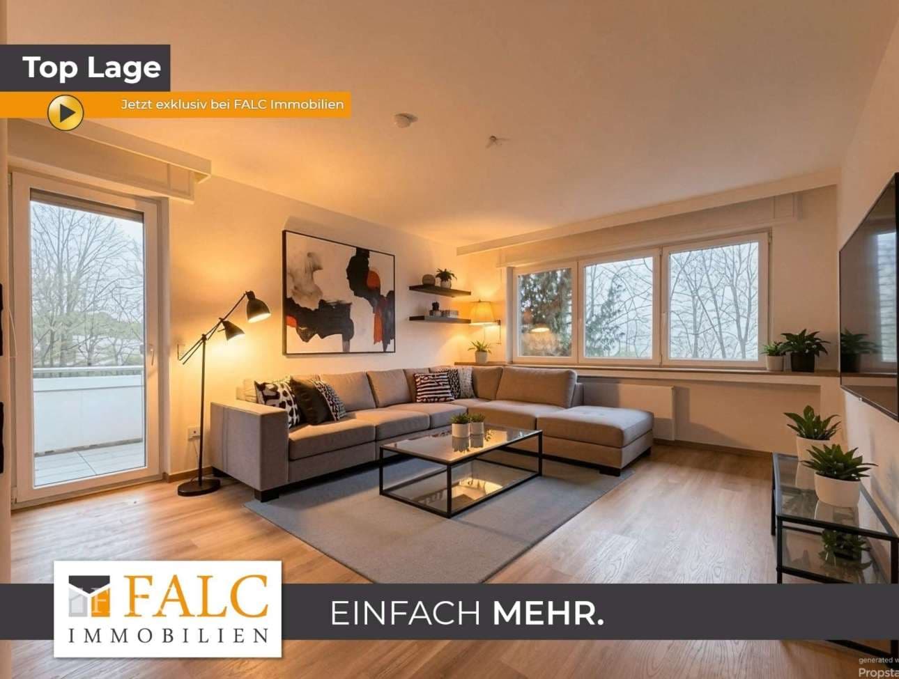 Erdgeschoss-Wohnung mit Balkon und Garten zur Mitnutzung