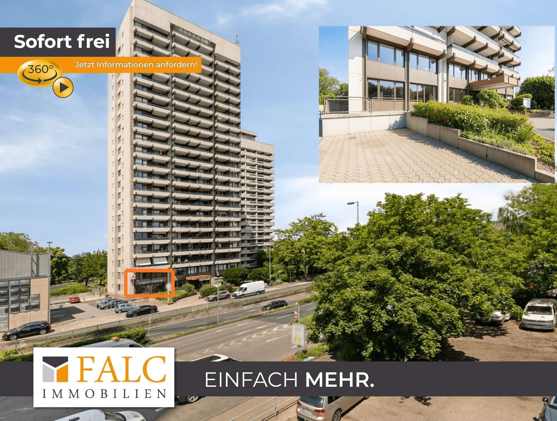 Praxis- oder Bürofläche in Köln-Riehl – 124 m² auf zwei Ebenen mit fünf Stellplätzen