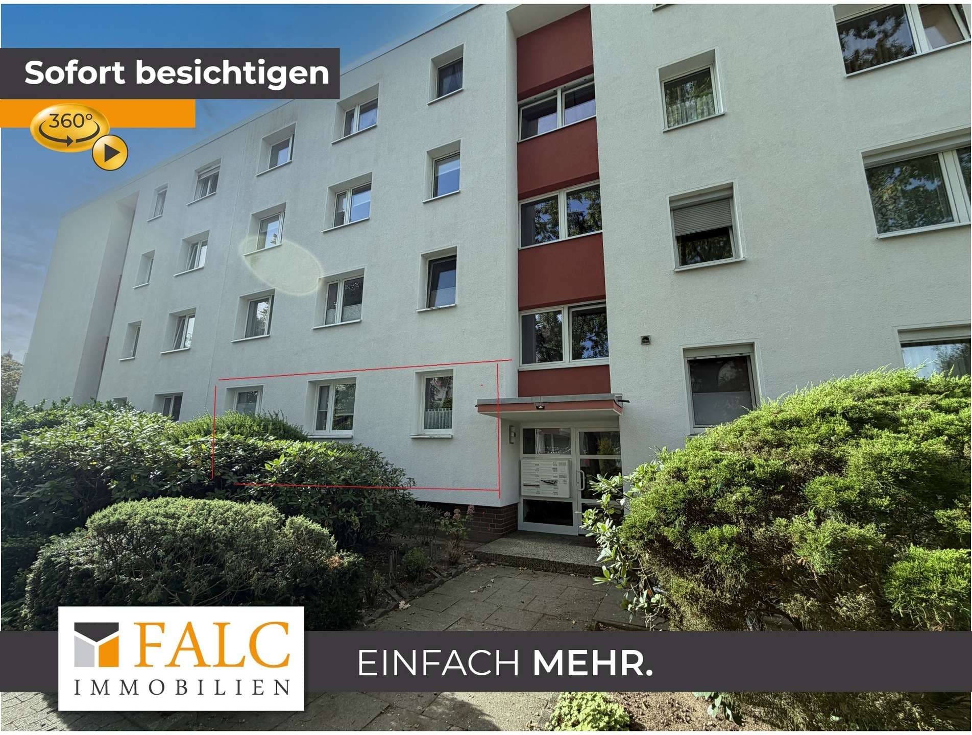 3 Zimmer, EG, sofort frei! Lage? Perfekt!