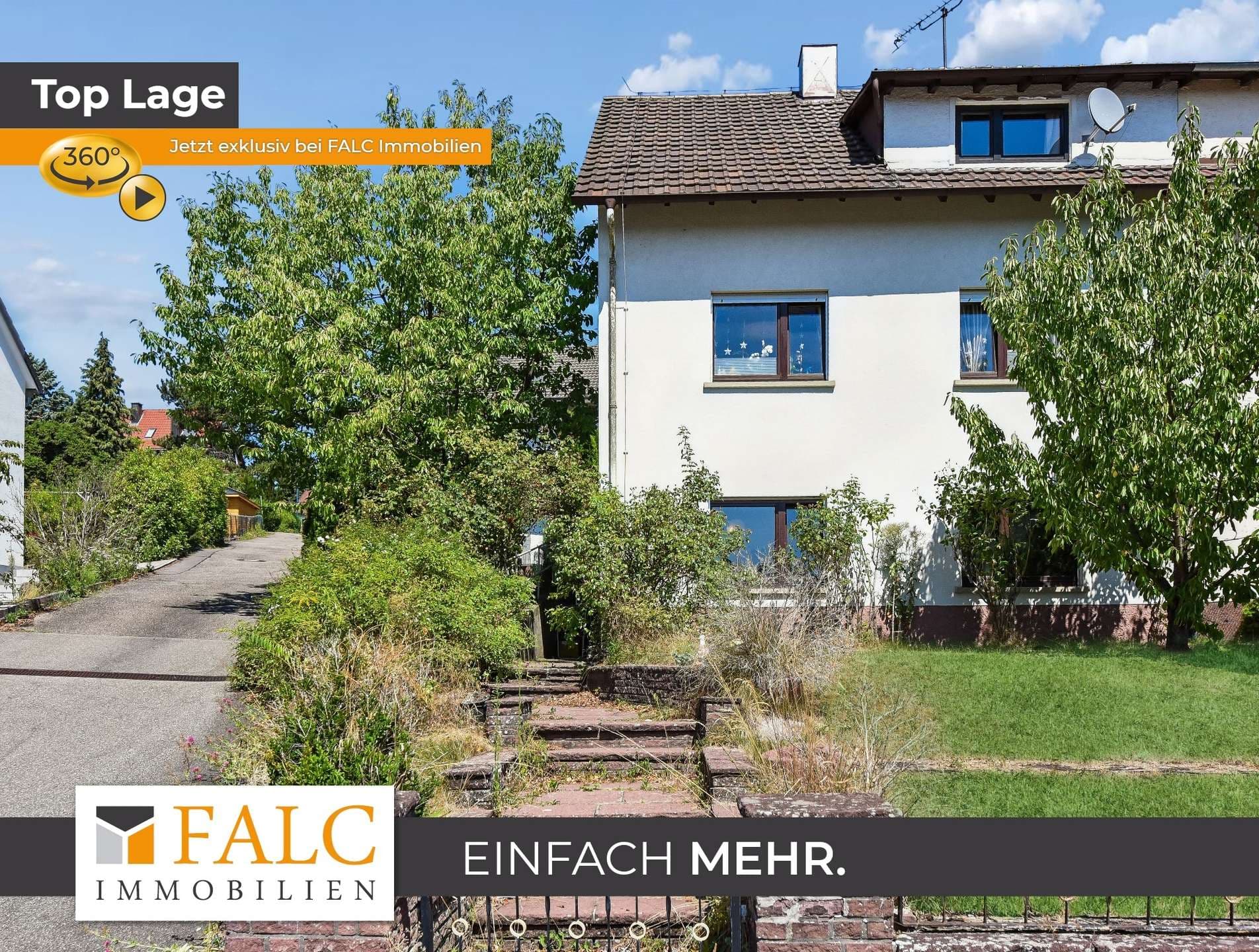 Ruhig gelegene Doppelhaushälfte mit Panoramablick und Garten in Waldbronn-Busenbach