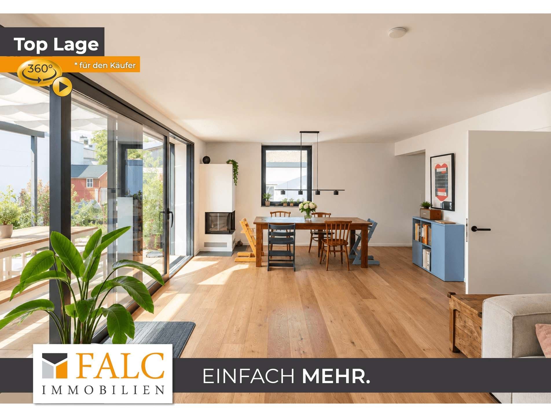 Stilvoll kernsanierte Doppelhaushälfte mit schönem Garten und Einliegerwohnung in Gauting