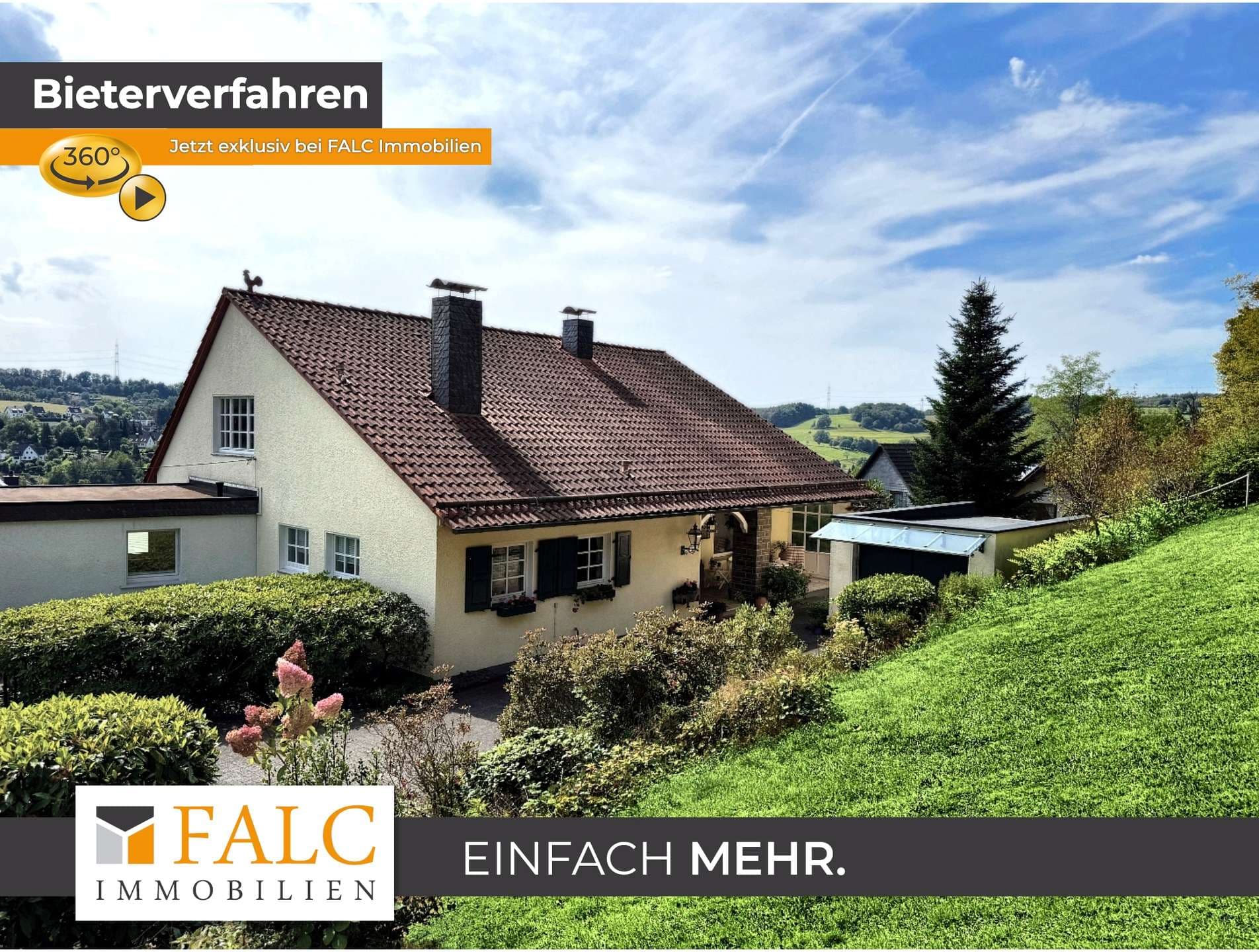 Einfamilienhaus mit Aussicht in Toplage und umfangreicher Baureserve