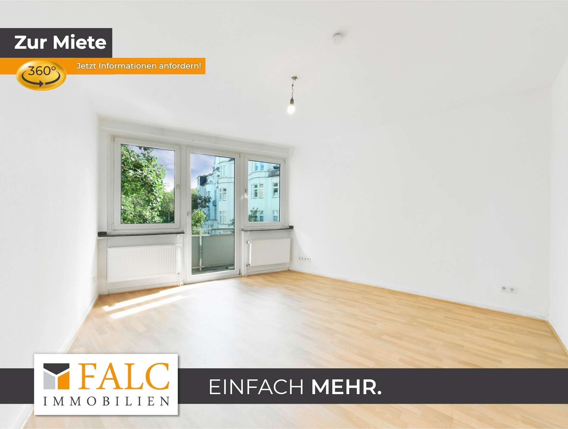 Frisch renoviert einziehen! 2 Zimmer mit neuer Einbauküche, Balkon & Loggia in Düsseldorf-Pempelfort