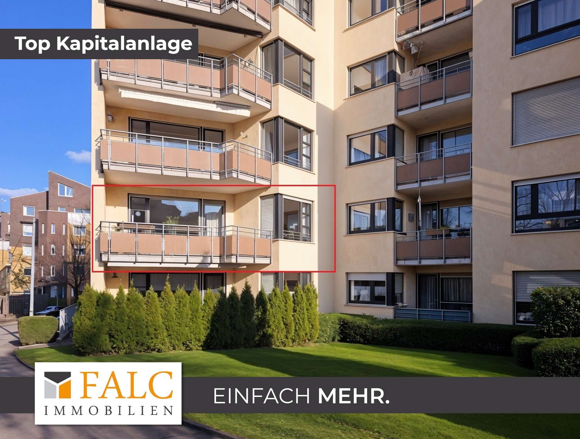 Helle 2-Zimmer-Wohnung mit Südwest-Balkon und Tiefgaragenstellplatz