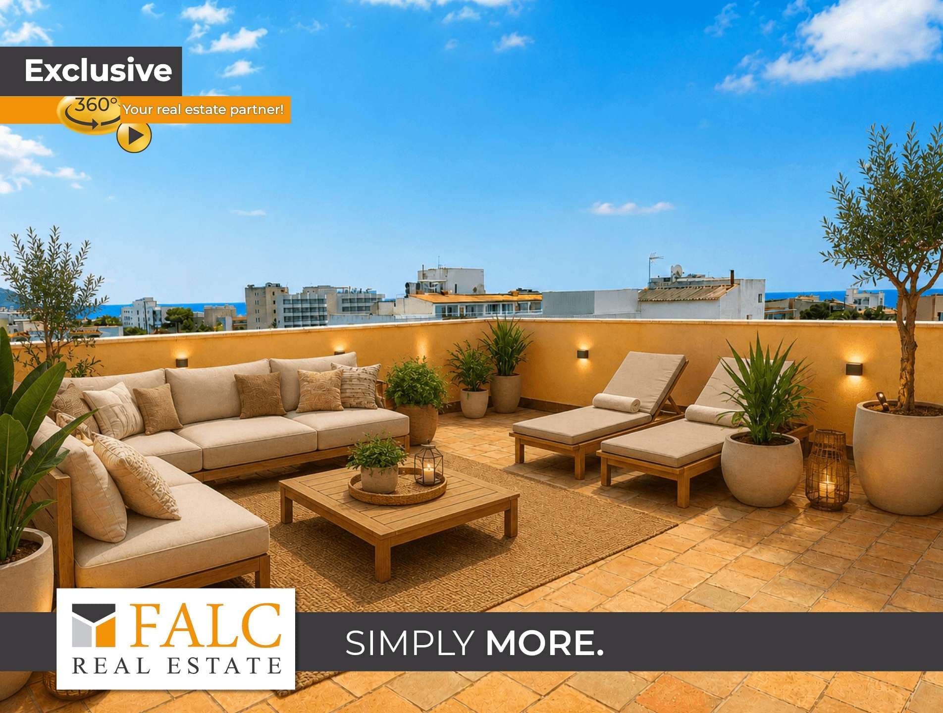 Penthouse mit Wintergarten & XXL-Terrasse zur Langzeitmiete