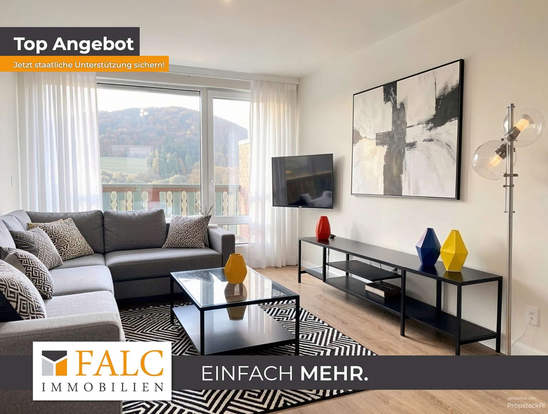 Einfach Mehr: Barrierefreie gepflegte 2-Zimmer-Wohnung, Aufzug, Süd-Loggia-Balkon, TG-Stellplatz.