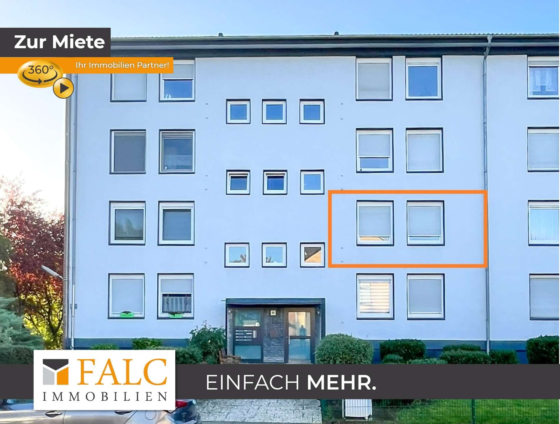 Frisch renovierte 3-Zimmer-Wohnung mit Balkon