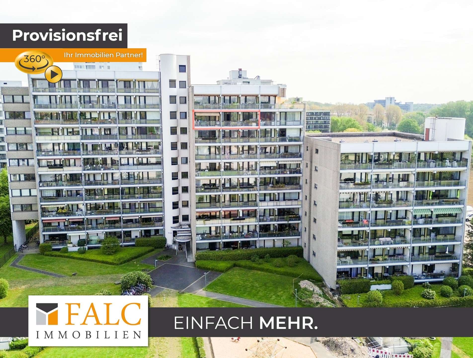 Attraktive 3-Zimmer-Wohnung mit großem Balkon, Tiefgaragenstellplatz in Junkersdorf