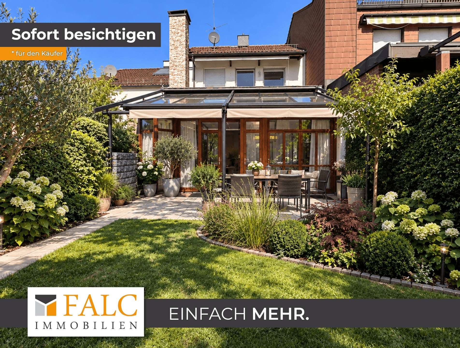 Mehr als ein Reihenhaus – Wintergarten, Sauna & Kamin in Auenstein