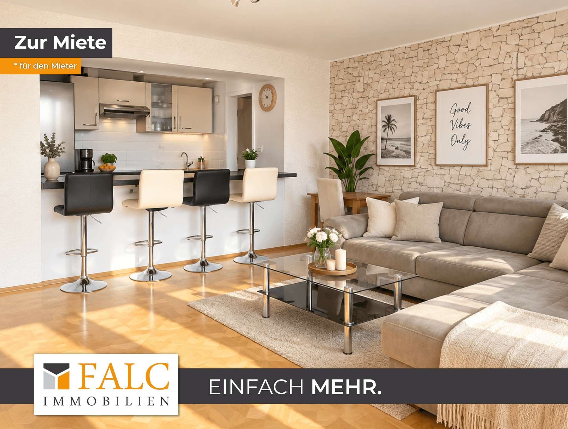 Helle 2-Zimmer-Wohnung mit Einbauküche und Aufzug – Wohnen über den Dächern von Stein