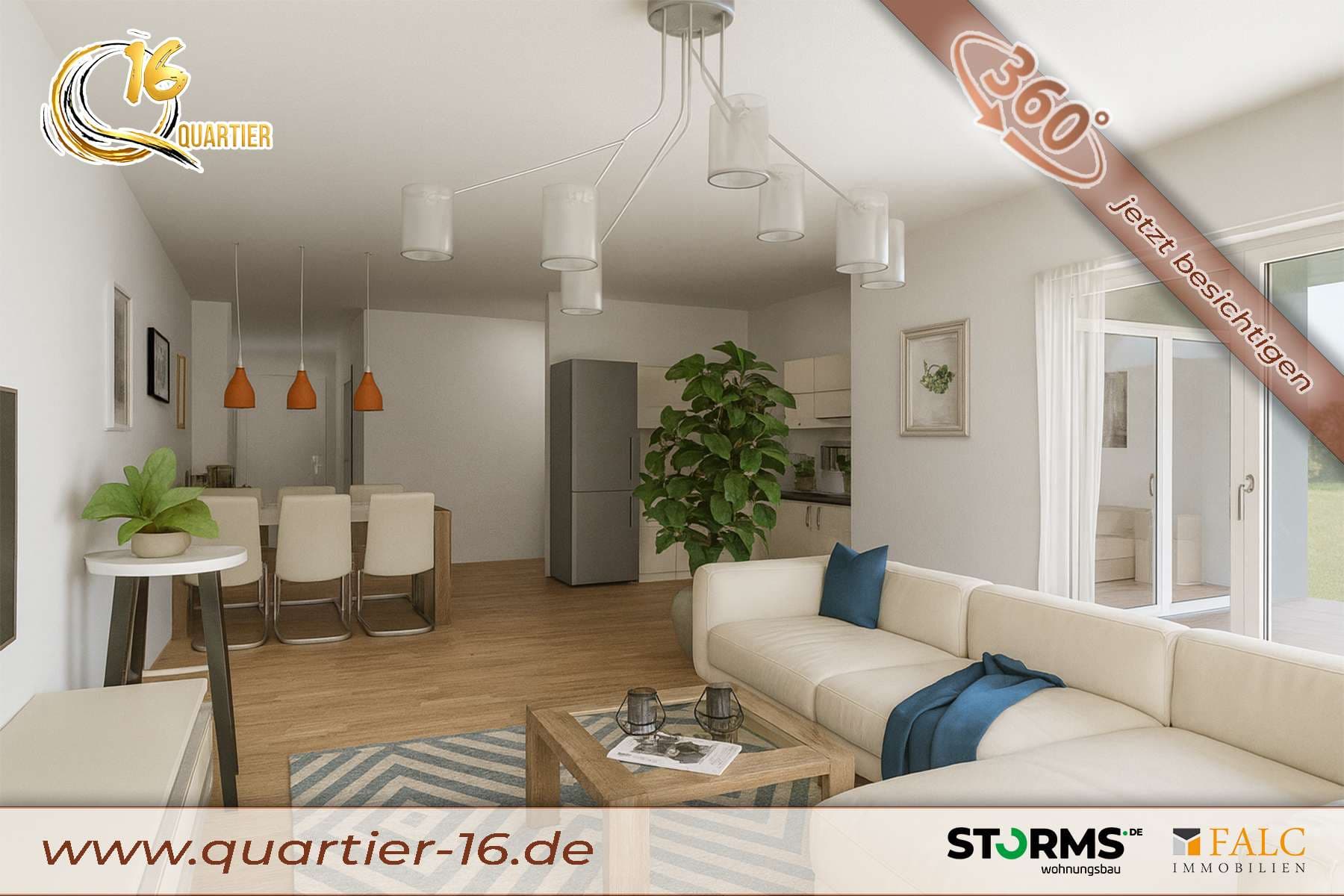Erdgeschosswohnung (WE-2) - 84 m² - 2 Zimmer