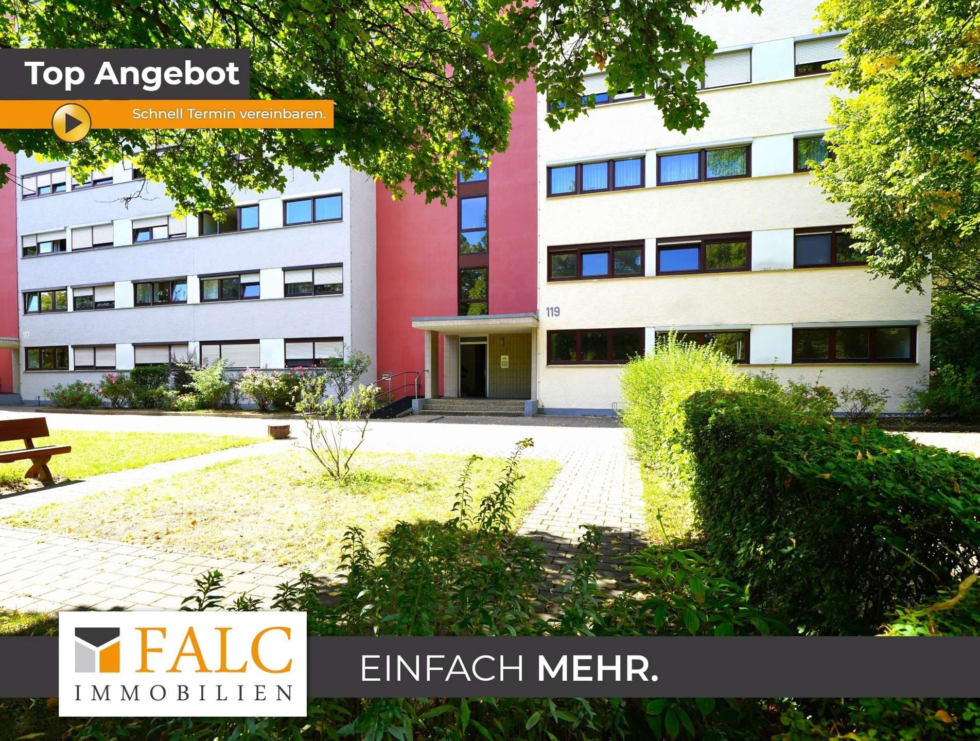 Tolle 3-Zimmer Erdgeschoss Wohnung mit Balkon und Stellplatz in TOP LAGE! - FALC Immobilien