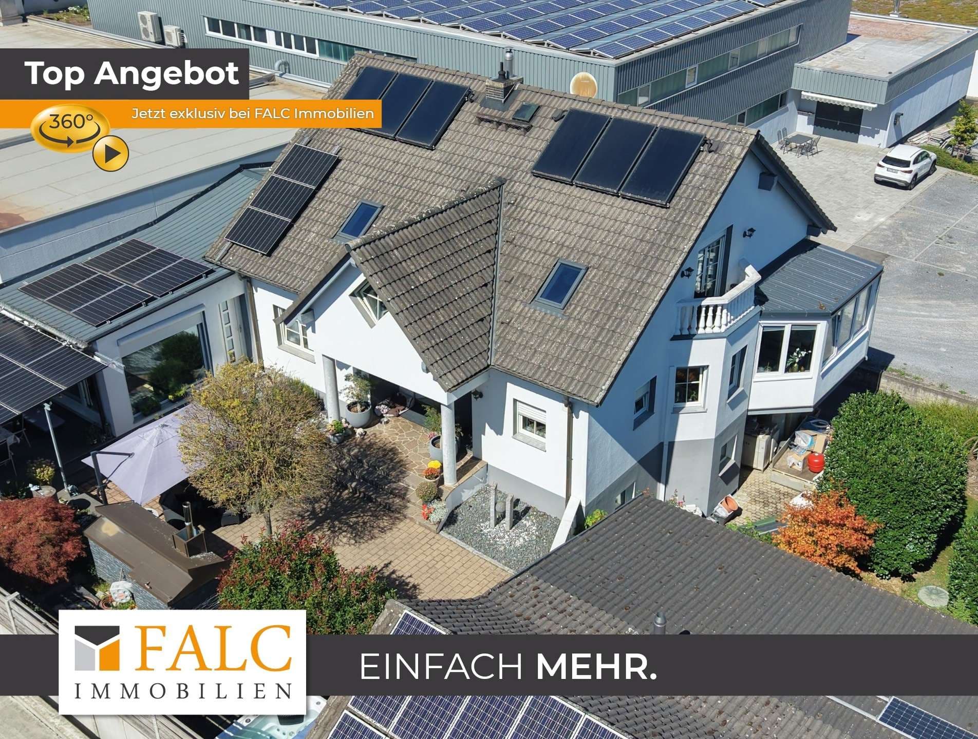 Ein Anwesen, das mehr bietet: großzügiges Wohnen trifft auf Gewerbe und Wellness - FALC Immobilien