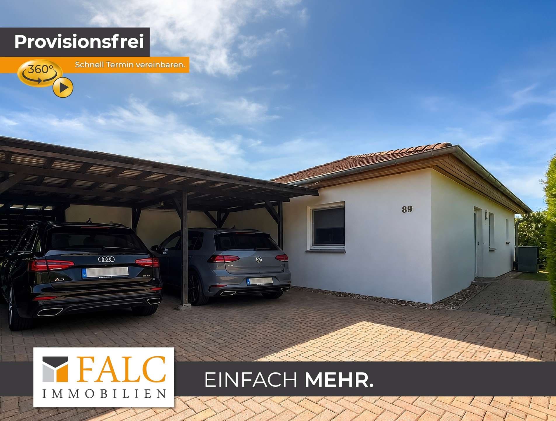 Provisionsfrei - attraktiver Bungalow mit Wintergarten, Kamin & neuer Wärmepumpe
