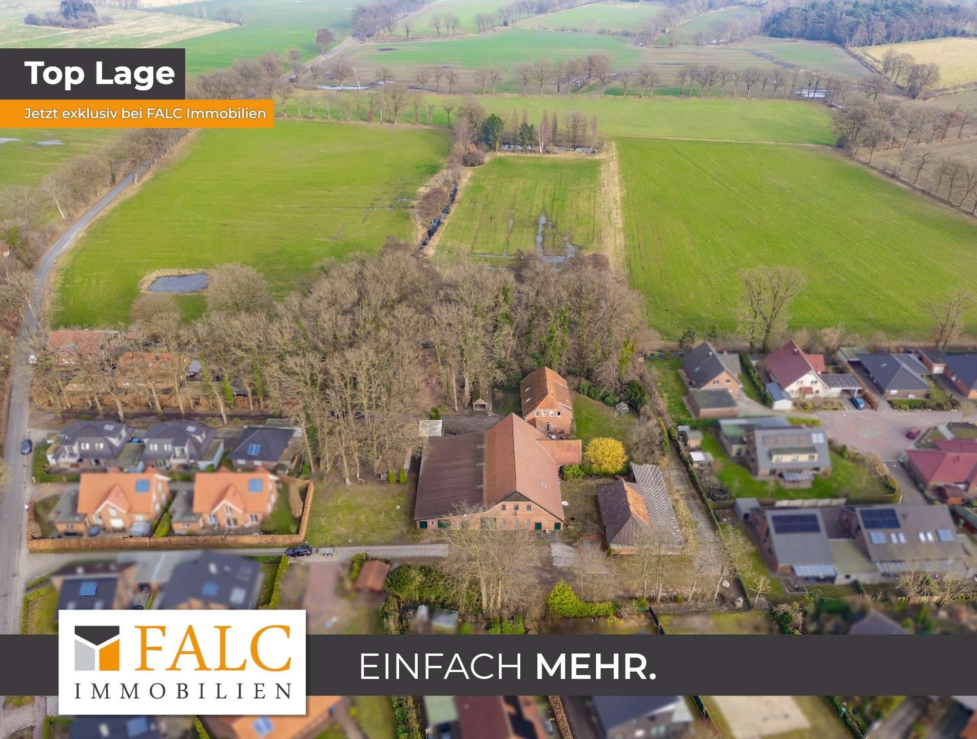 Resthof mit Scheune und über 10.000 m² Grundstück – attraktives Entwicklungspotenzial in Wiefelstede