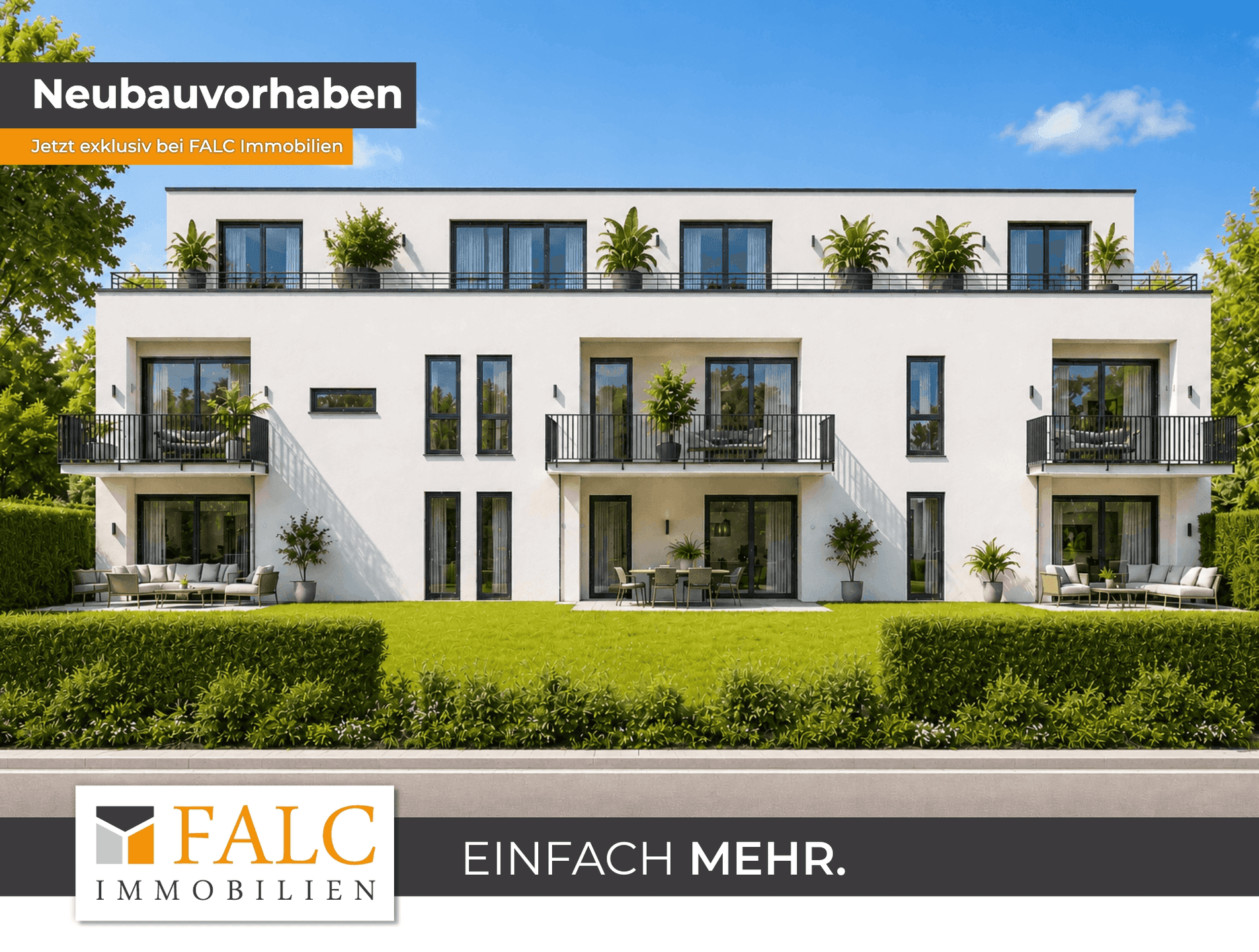 Neubau Penthouse-Wohnung (WE8) - Wfl. 99,24 m² - mit großer Dachterrasse in Mainzer Top Lage