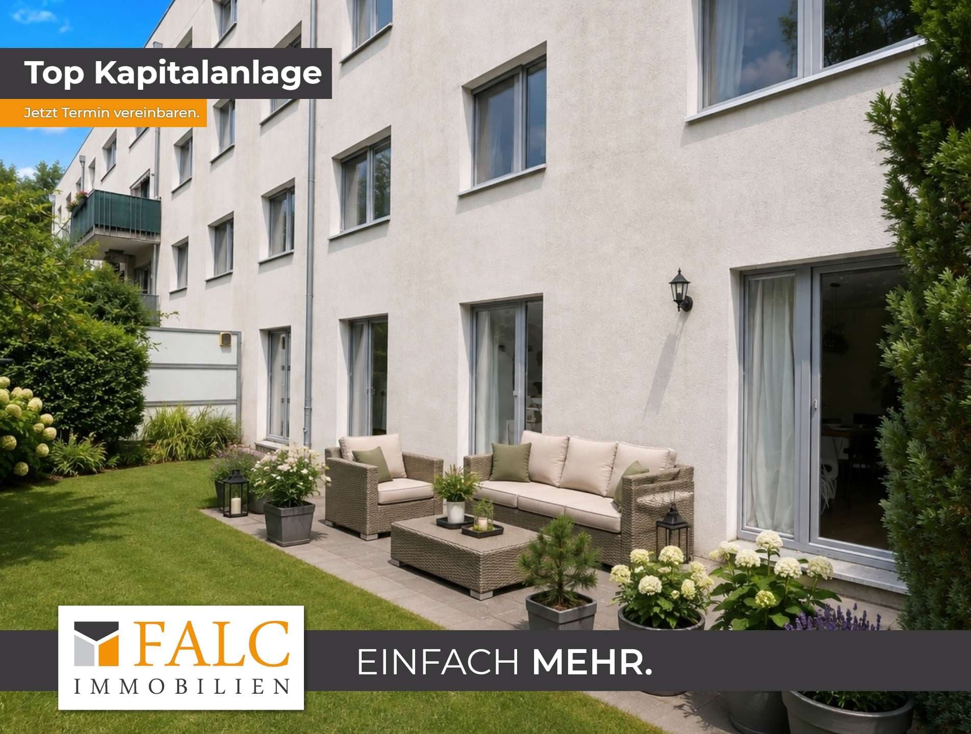 Mehr Grün fürs Investment – Terrassenwohnung mit Rundum-Garten