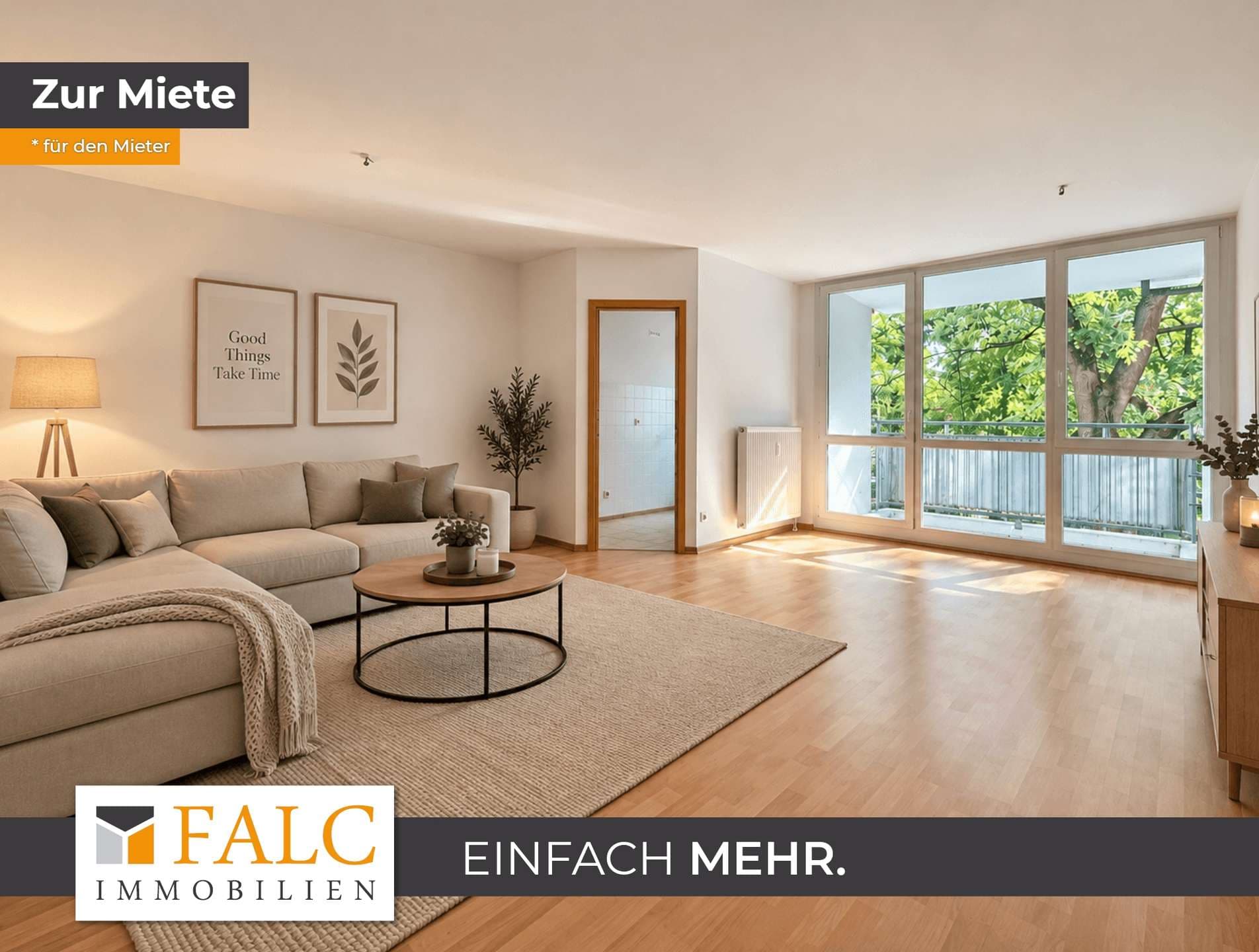 **Viel Wohnraum, Balkon und Stellplatz**- FALC IMMOBILIEN