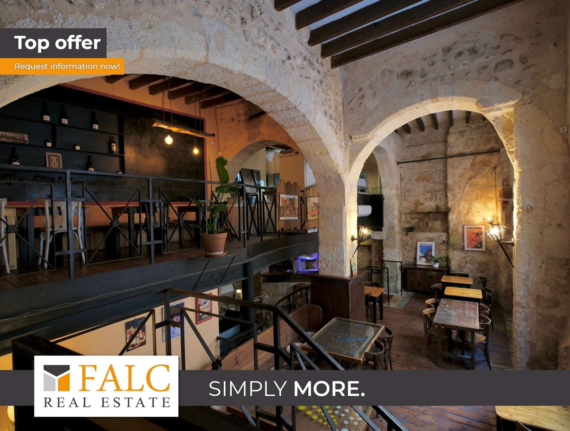 Restaurant & Bar mit Wohnung im Herzen von Sineu - Traspaso