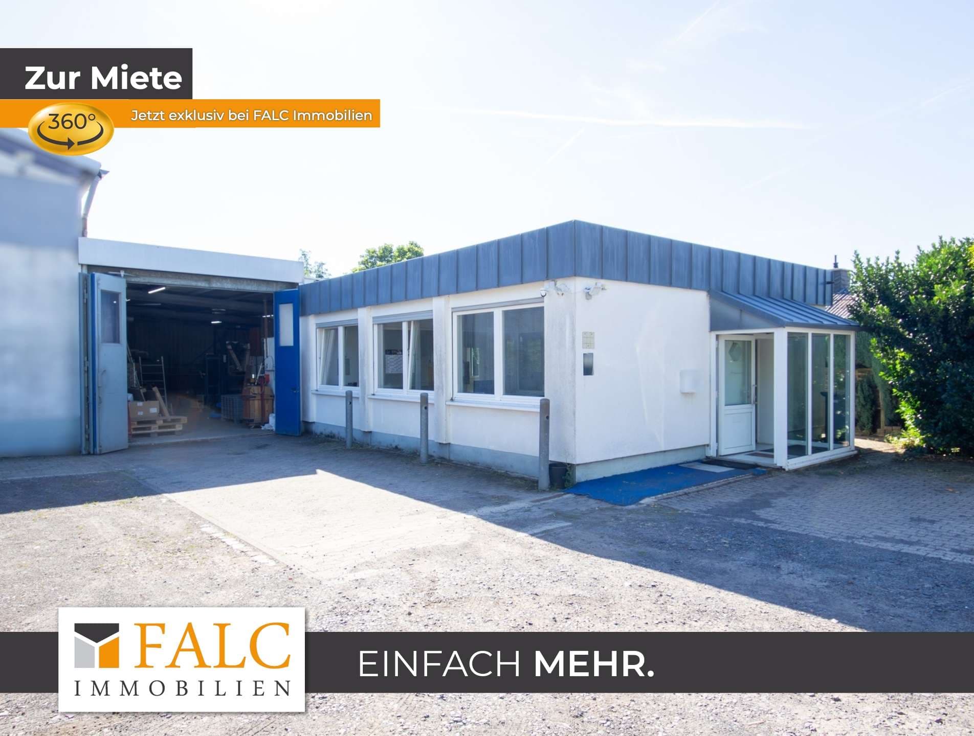 Attraktive Gewerbefläche mit Bürotrakt und Lagerhalle