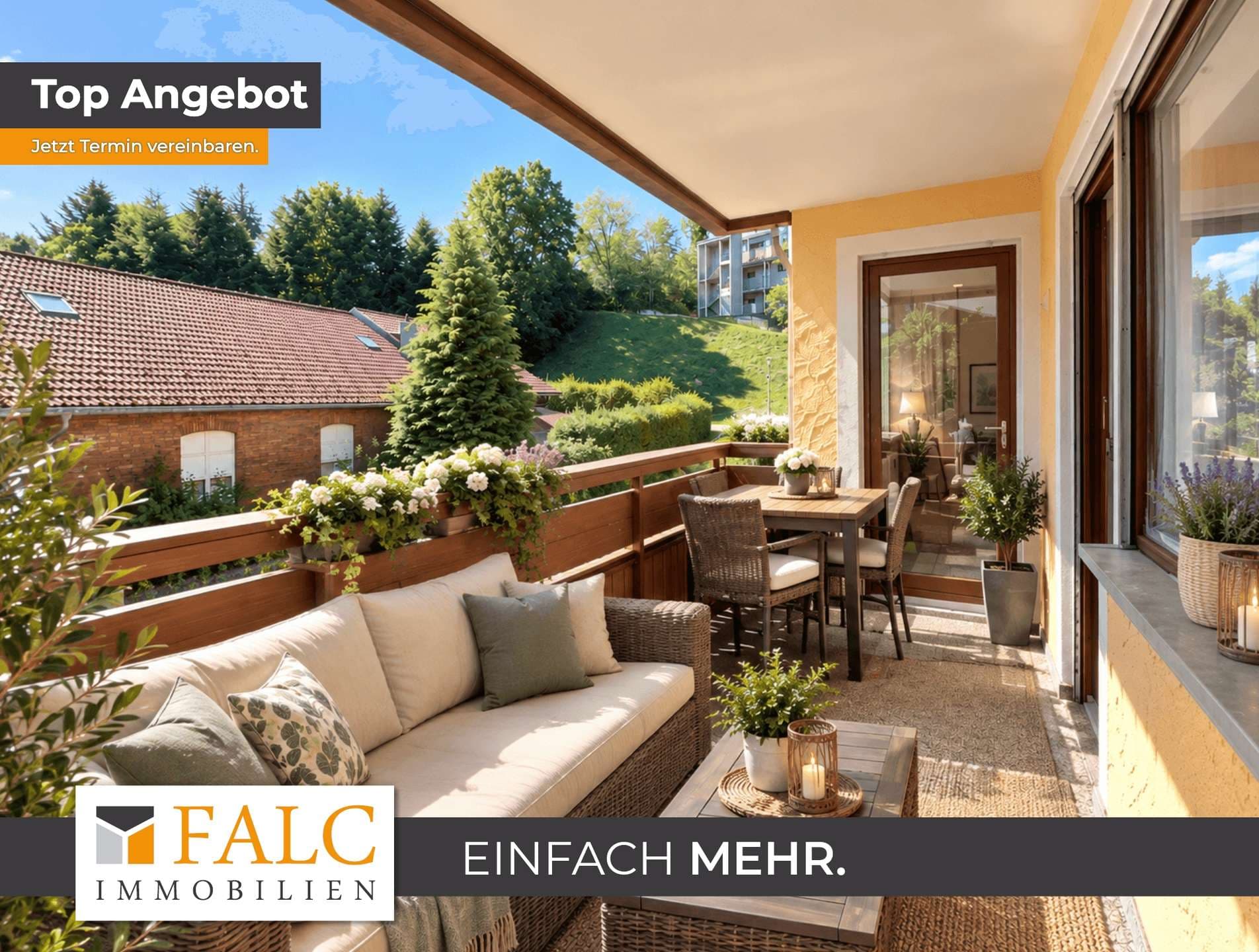Wohnen am Kurpark – 2-Zimmer-Wohnung mit Balkon & Garage in Scheidegg