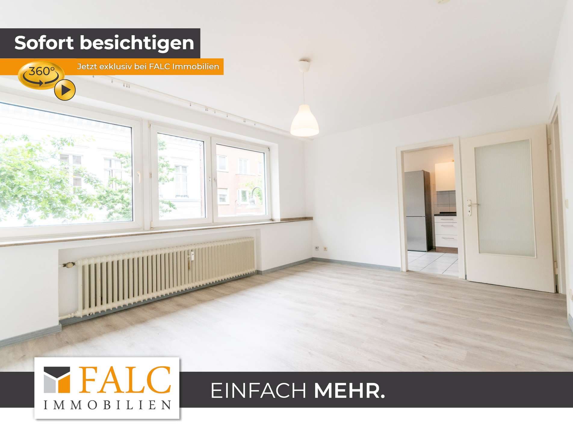 +++1,5 Raum City Appartement mit Balkon in zentraler Lage+++
