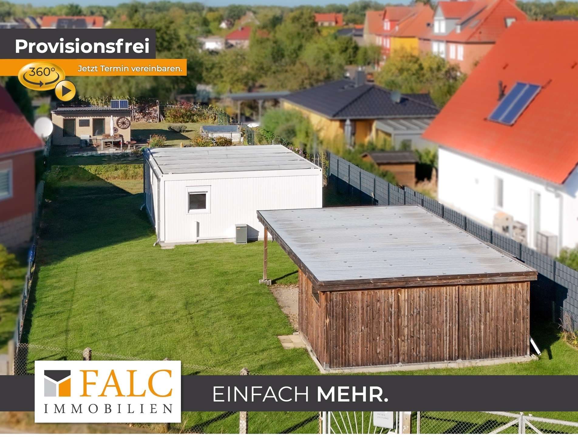 Provisionsfrei - Baugrundstück mit Tiny House und Gartenparadies in Tangermünde!