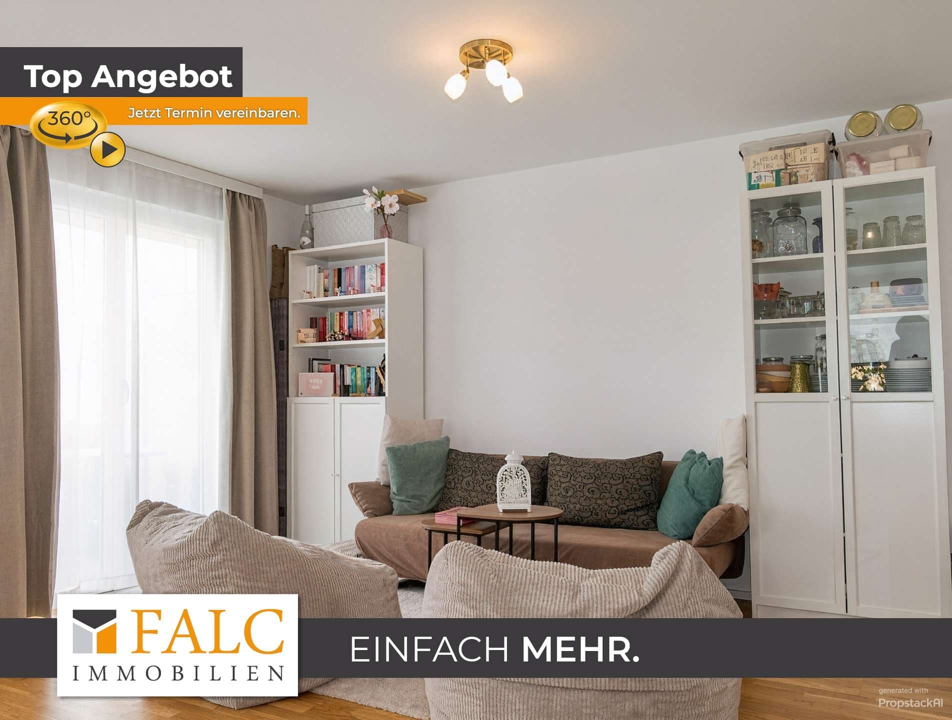 Einfach Mehr: Aufzug zur TOP-2-Zimmer-Wohnung. 2 Balkone. EBK, Keller, TG im Kaufpreis inklusive.