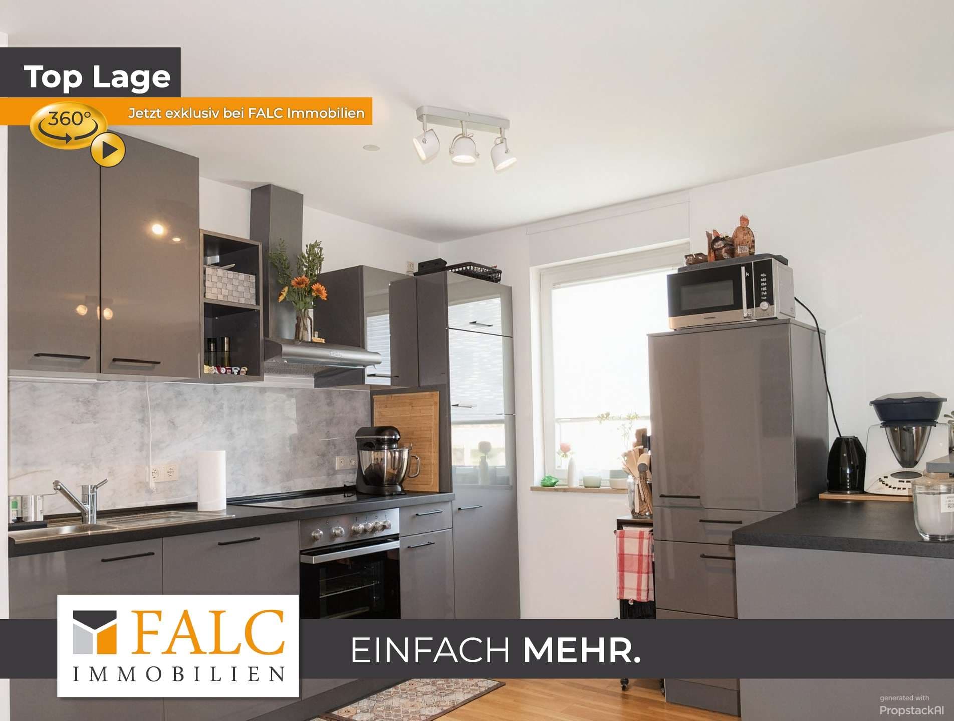 Einfach Mehr: Aufzug zur TOP-2-Zimmer-Wohnung. 2 Balkone. EBK, Keller, TG im Kaufpreis inklusive.
