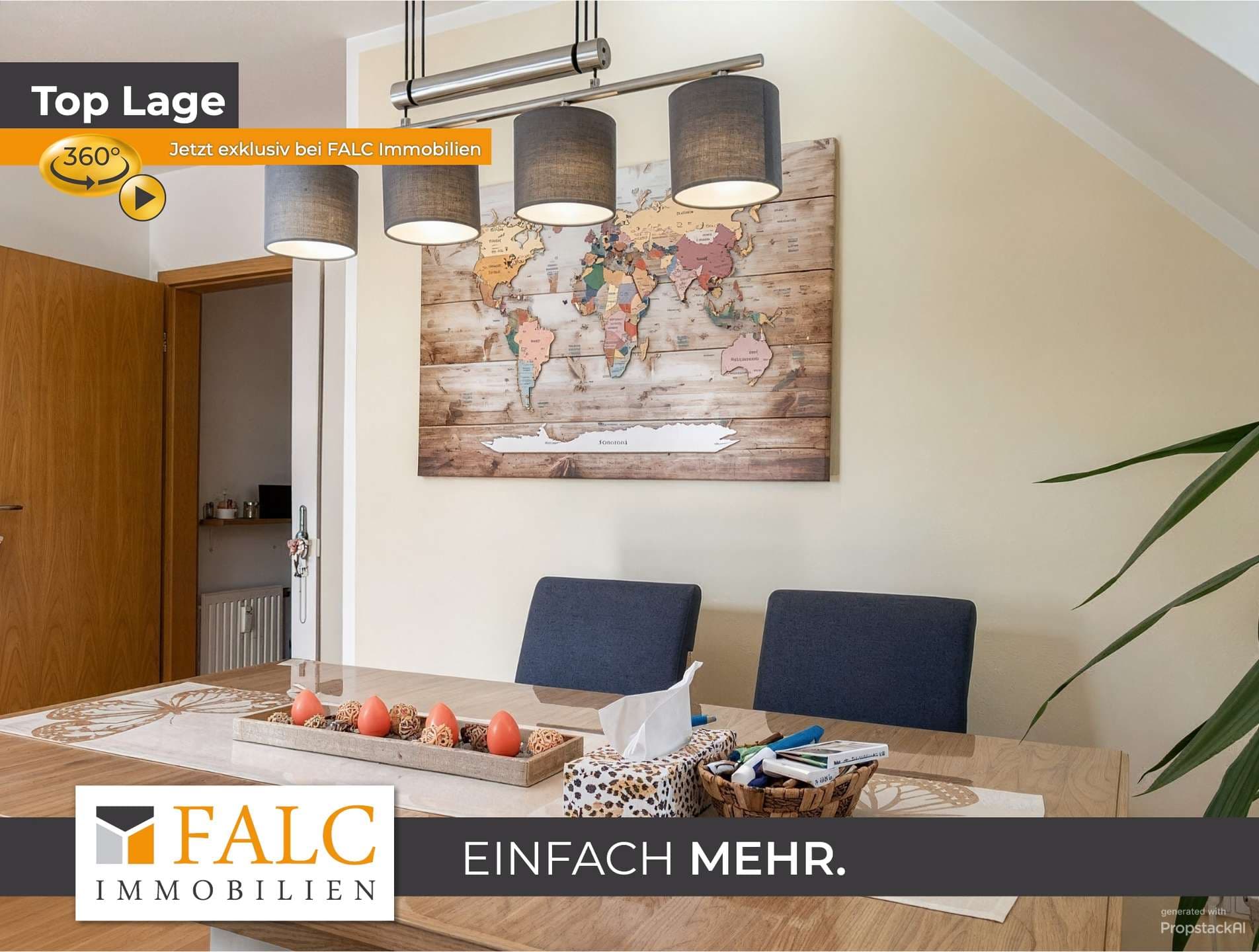 Einfach Mehr: Top gepflegte 3-Zimmer-Maisonetten-Wohnung, Balkon, TG. Ruhige Wohnlage in 93342 Saal.